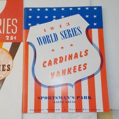 " The Great World Series Program Collection". RDO, 1942,43,45.46