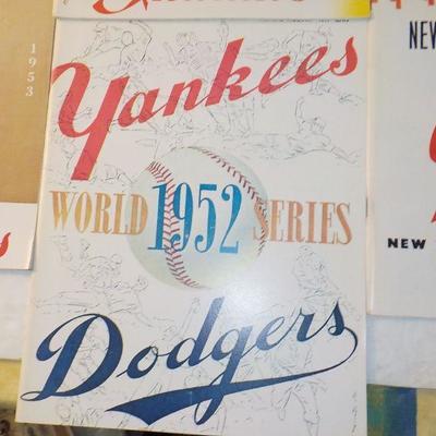 " The Great World Series Program Collection". RDO, 1951,52,53,54.
