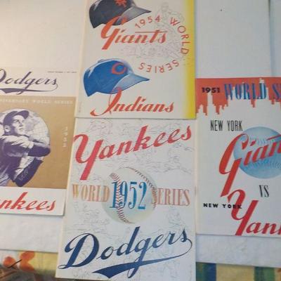 " The Great World Series Program Collection". RDO, 1951,52,53,54.
