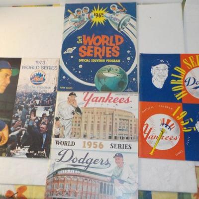 " The Great World Series Program Collection". RDO, 1956,57,58 1965.