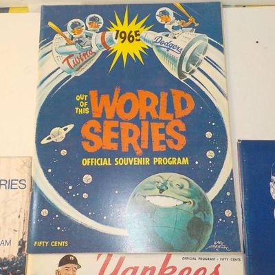 " The Great World Series Program Collection". RDO, 1956,57,58 1965.
