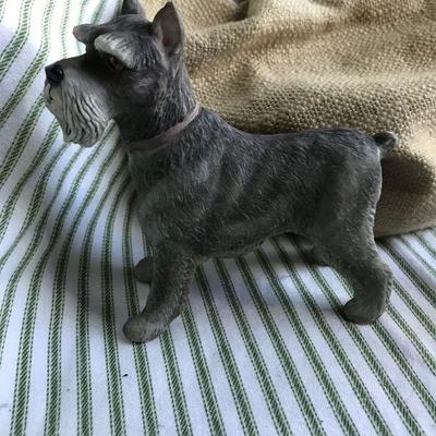 Edward E. Boehm Schnauzer Porcelain Dog Figurine 5"  
