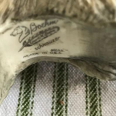 Edward E. Boehm Schnauzer Porcelain Dog Figurine 5"  