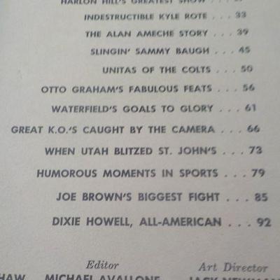 " Great Moment in sports 1959" Pro football section.