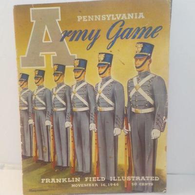 " Actual Program of Army vs Penn. State 1946"