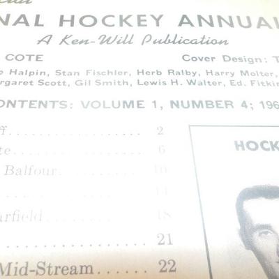 " Official National Hockey Annual 1963"