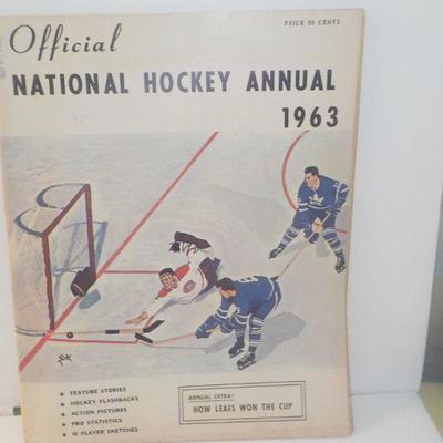 " Official National Hockey Annual 1963"