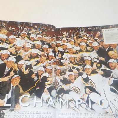 " Boston Bruins 2011 Standley Cup Magazine and official Bruins chest patch.