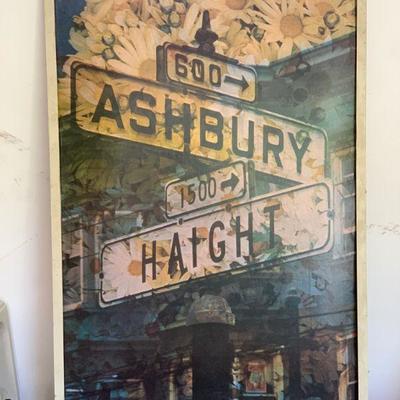 LOT 133  VINTAGE HAIGHT ASHBURY POSTER 60s MECCA!