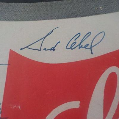 ' Official Program of Chicago Blackhawks vs Detriot Red Wings 1954" Signed...