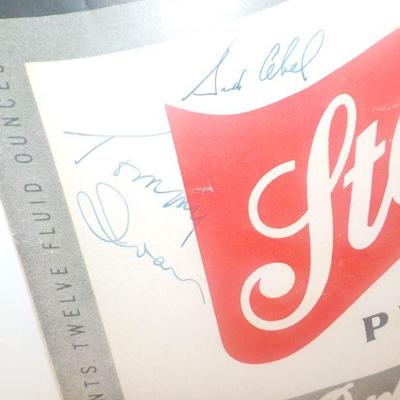 ' Official Program of Chicago Blackhawks vs Detriot Red Wings 1954" Signed...