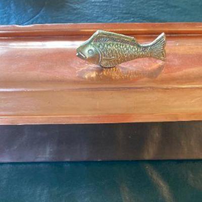 Lot # 543 Copper and Brass Fish Poacher 