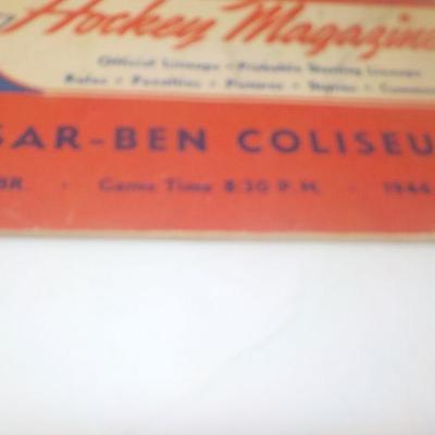 " Pro Hockey Magazine 1946 to 1947 Greats' Signed on cover by players.