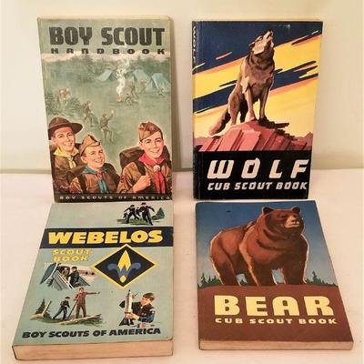 Lot #117  Set of Four Vintage Boy Scout Handbooks - 1950's/60's