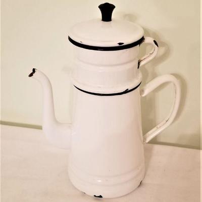 Lot #119  Old Style Vintage French Coffee pot - a New Orleans staple