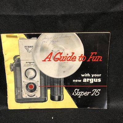Vintage Argus Super 75 Camera with Manual
