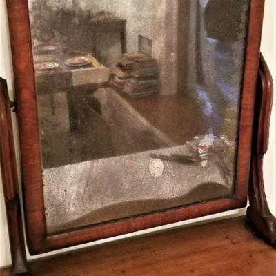 Lot #135  Antique Shaving/Vanity Mirror