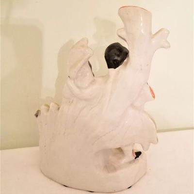 Lot #136  Staffordshire Figure - "Burns and his May"  Spill Vase