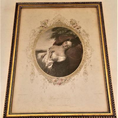 Lot #137  19th Century "Sleeping Beauty" Engraving - framed