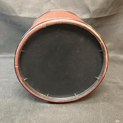Vintage Brown & Gold Ice Bucket