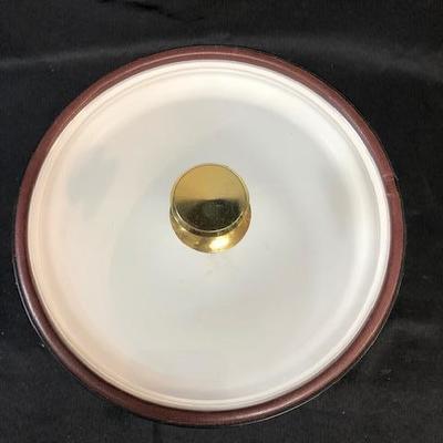 Vintage Brown & Gold Ice Bucket