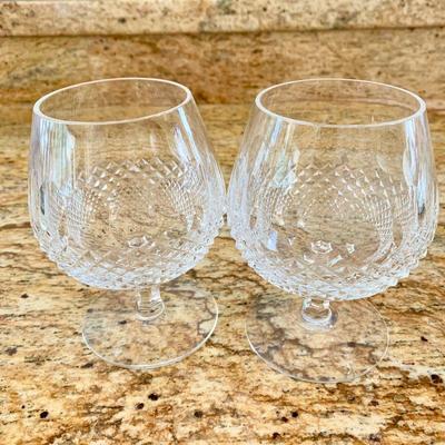 LOT 173  PAIR OF WATERFORD BRANDY SNIFTERS