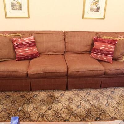 Large 4 person Burgundy Designer Sofa