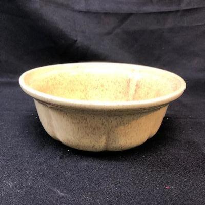 Vintage Speckled Yellow Bowl