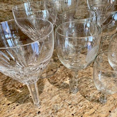 LOT 177 MISC. GROUP OF CRYSTAL STEMWARE 