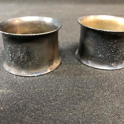 Pair of Wallace Silversmiths Napkin Rings