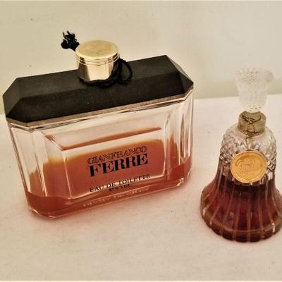 Lot #141  Vintage Perfume Lot - Shalimar (with original box), Golden Shadows, Gianfranco Ferre