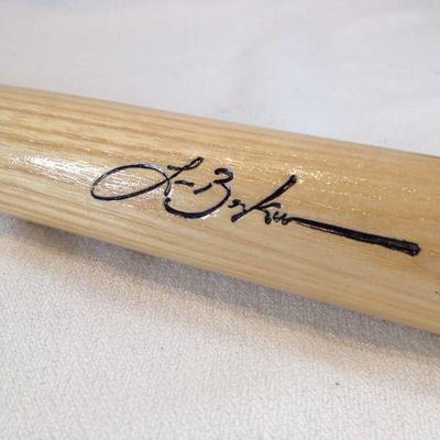 Len Barker Slugger Bat