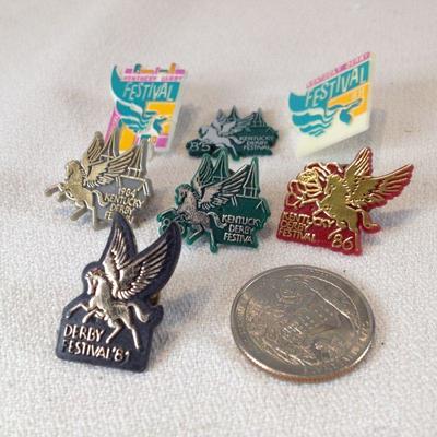 1980's KY Derby Festival Pins