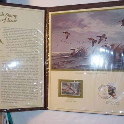 1982 Duck stamp issue and 1983 Mint Commemorative stamps.