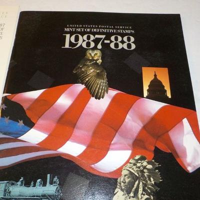 1987 and 1988 Both Mint sets a Commemorative and Definite Mint set.