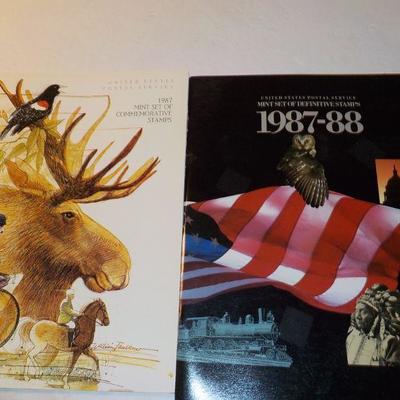 1987 and 1988 Both Mint sets a Commemorative and Definite Mint set.