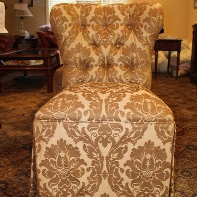 Pair of Fully Upholstered Designer Chairs