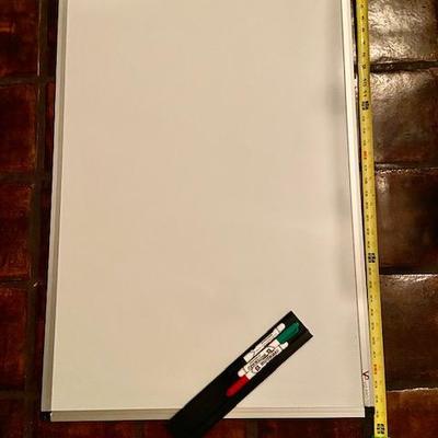 WHITEBOARD w/dry erase pens & attached tray