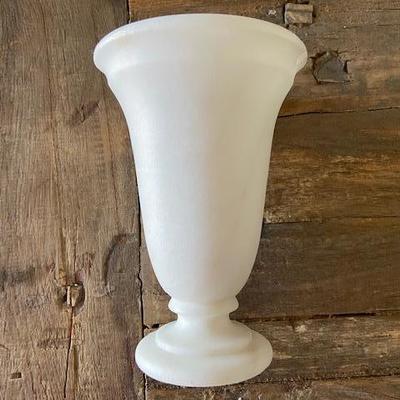 White alabaster marble vase heavy