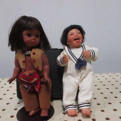 Lot 56 - Madame Alexander Hiawatha & Asian Boy Doll