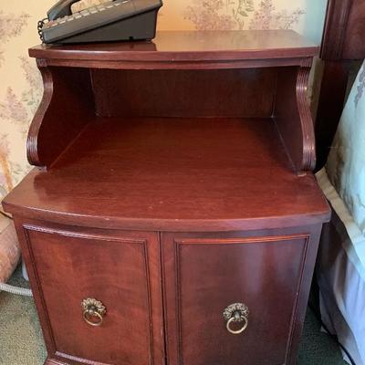 Vintage Solid Mahogany King Headboard, Dresser and Two Nightstands