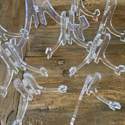 Plate stands acrylic NEW