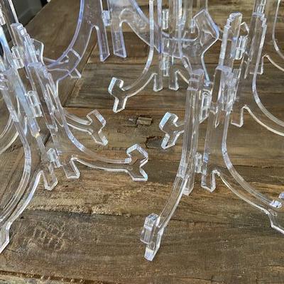 Plate stands acrylic NEW