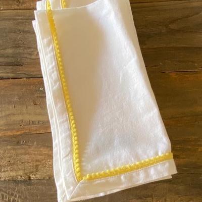 Napkins set of 14 mix and match yellow blue