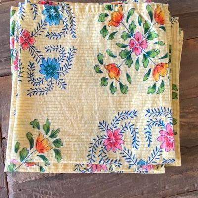 Napkins set of 14 mix and match yellow blue