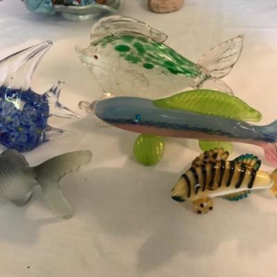 Lot #58 Decorative Glass Fish