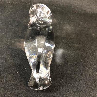 4" Crystal Dove by Val St Lambert for DeSorss