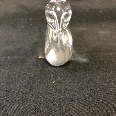 Crystal Split Tail Bird Paperweight Signed & Numbered