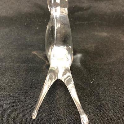 Crystal Split Tail Bird Paperweight Signed & Numbered