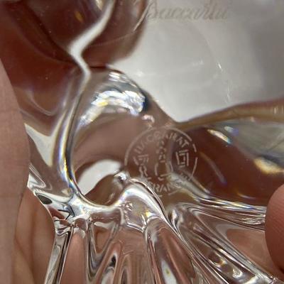 Baccarat France Crystal Doves Lovebirds